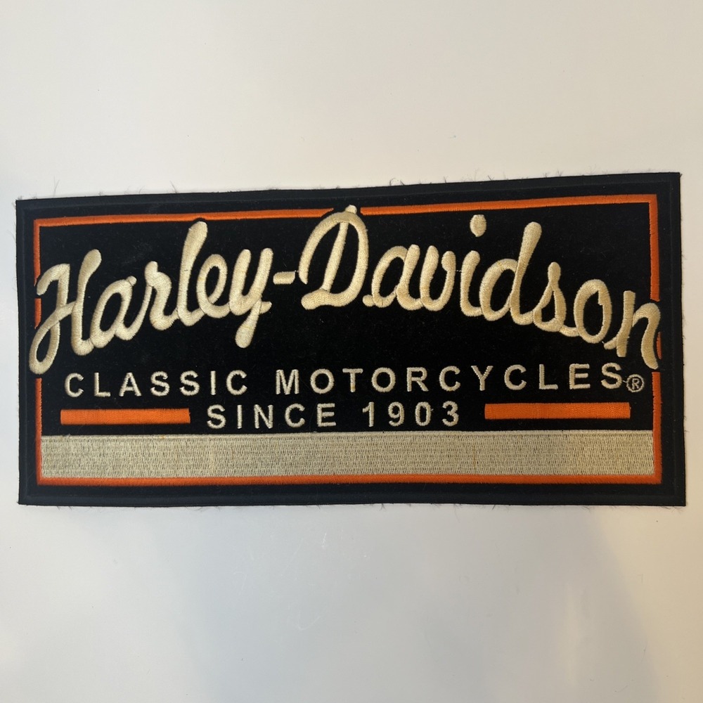 Harley‎ Davidson Classic Motorcycles Since 1903 Large Embroidered Patch NOS 10"